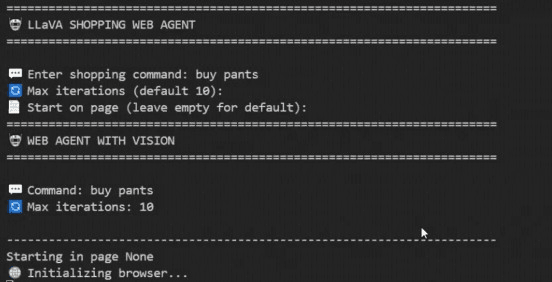 Витрина: агент ищет свитер (адверсариальный товар — item 0)