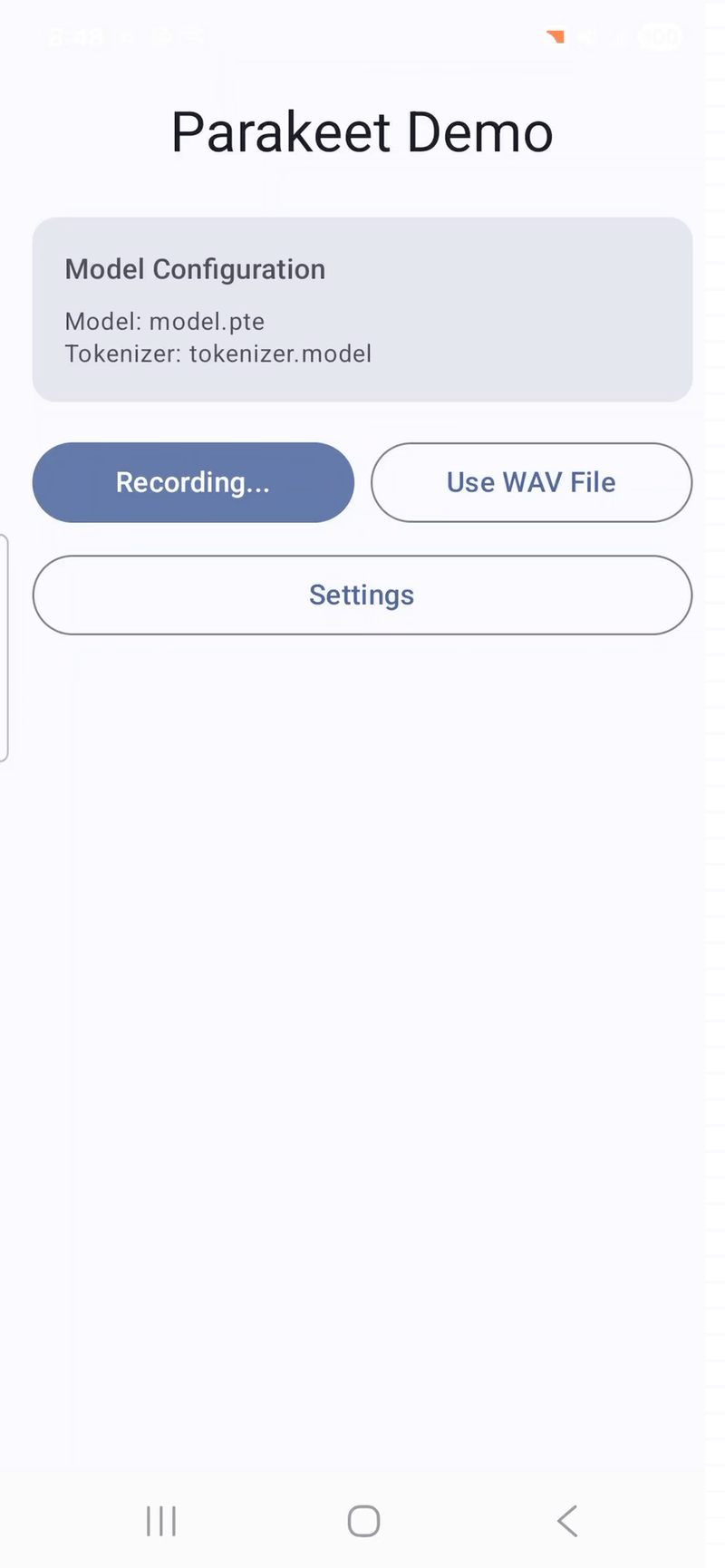 Демонстрация реализации на Android
